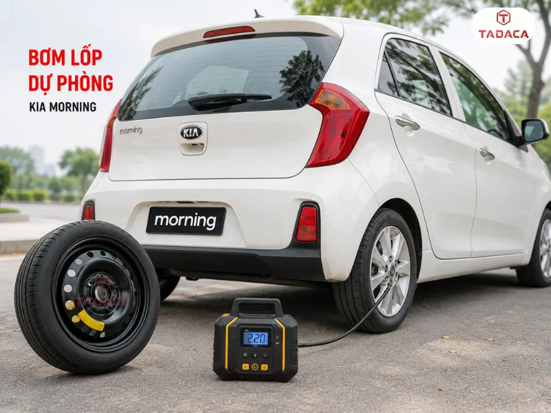 bơm nitơ cho lốp dự phòng kia morning
