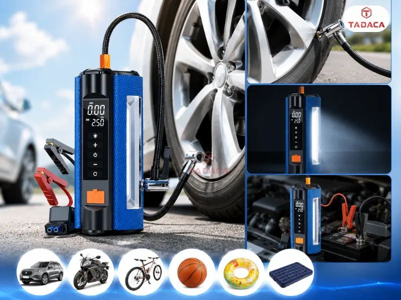 Bơm Lốp Kích Bình Ô Tô Medicar 4 Trong 1