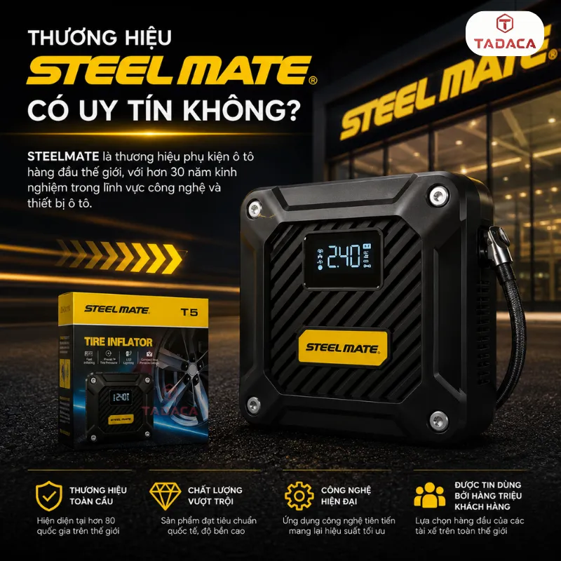 thương hiệu bơm lốp Steelmate