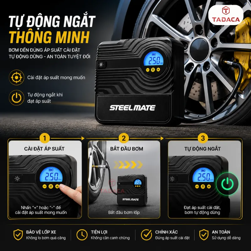 Tự Động Ngắt Khi Đạt Áp Suất Cài Đặt
