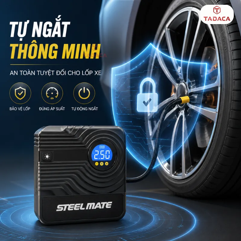 Tự ngắt thông minh, an toàn tuyệt đối cho lốp xe