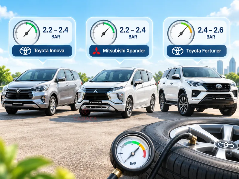 áp suất của các hãng xe 7 chỗ