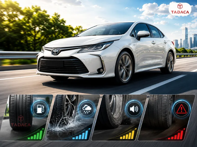 lốp xe altis ảnh hưởng đến hiệu suất