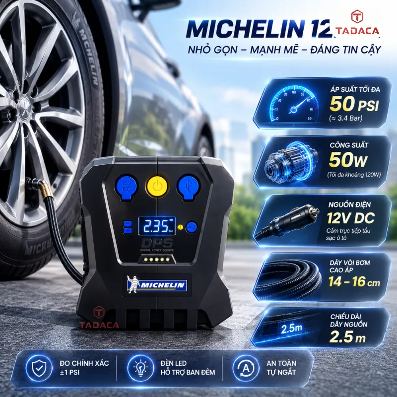Thông số kỹ thuật của bơm Michelin 12264