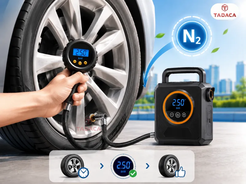 kiểm tra áp suất khi bơm khí nito