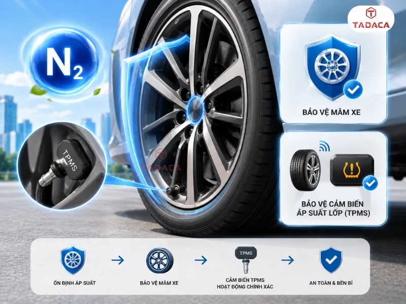 khí nito bảo vệ cảm biến TPMS