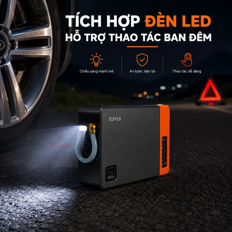 Tích hợp đèn LED hỗ trợ thao tác ban đêm