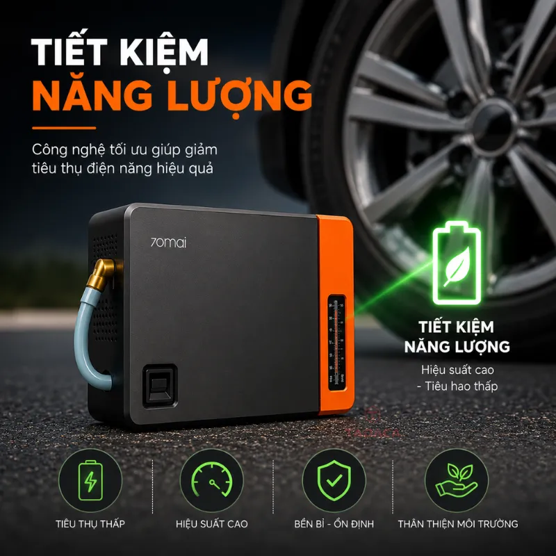 bơm xiaomi 70mai TP04 tiết kiệm
