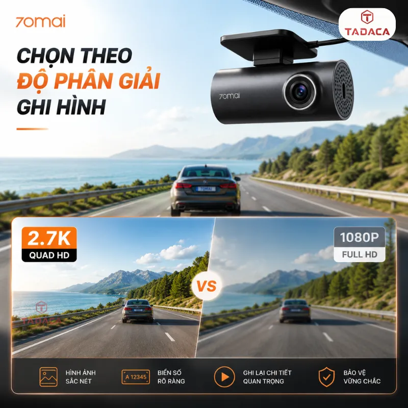 Chọn theo độ phân giải ghi hình