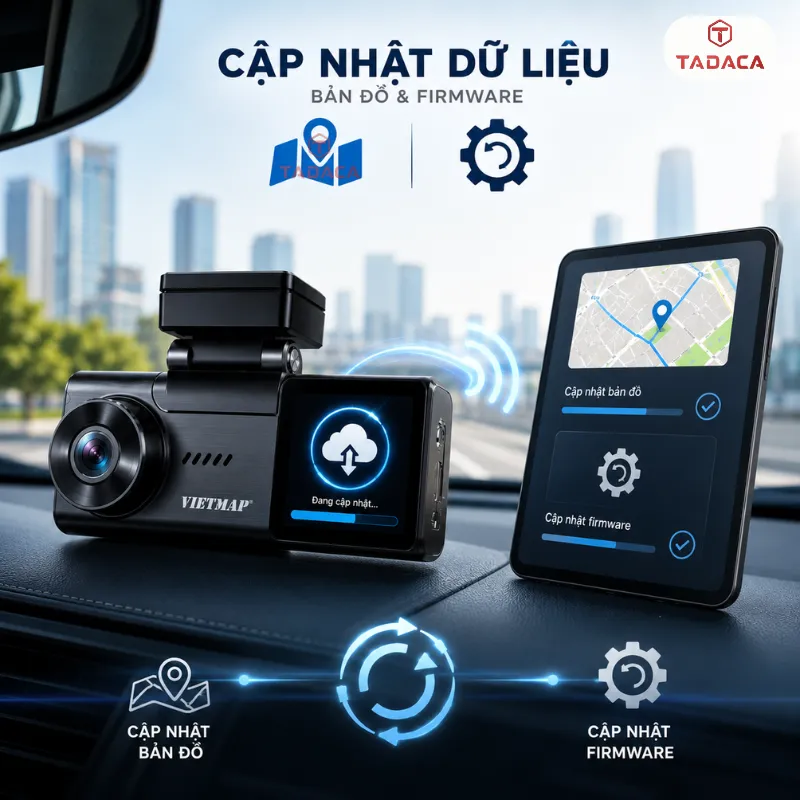 Cập nhật dữ liệu bản đồ và firmware