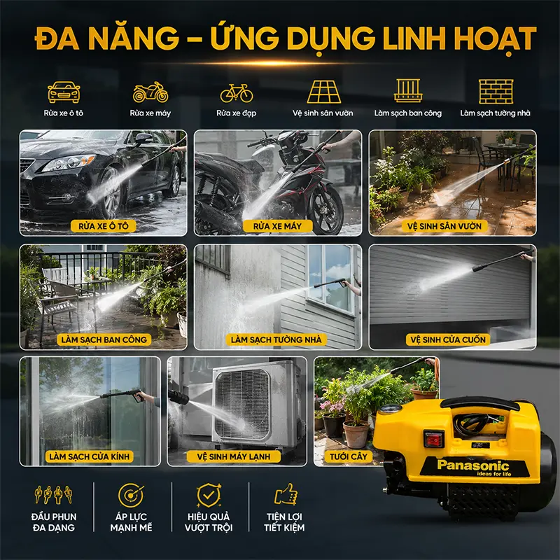 Đa năng trong nhiều công việc vệ sinh hằng ngày