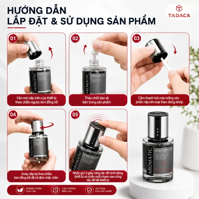 Hướng dẫn sử dụng nước hoa Gocado Aromatic Premium