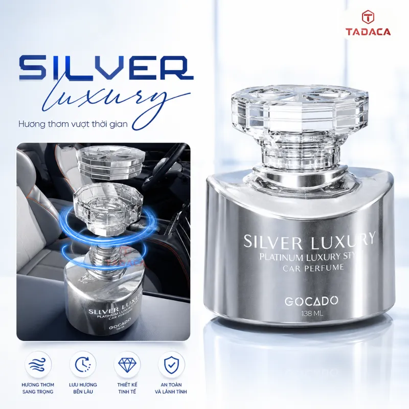 Cách bảo quản nước hoa ô tô Gocado Silver Luxury