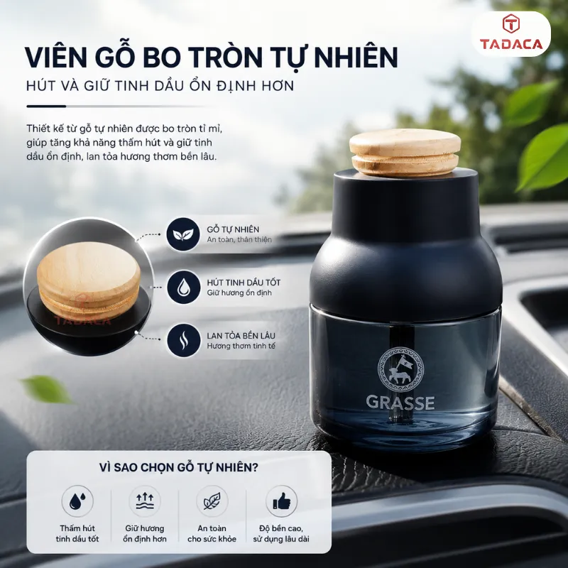Viên gỗ khuếch tán quyết định tốc độ tỏa hương