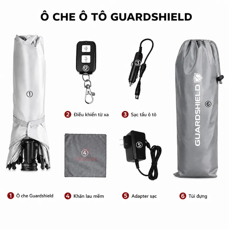 phụ kiện ô che ô tô Guardshield 4m2 x 2m1