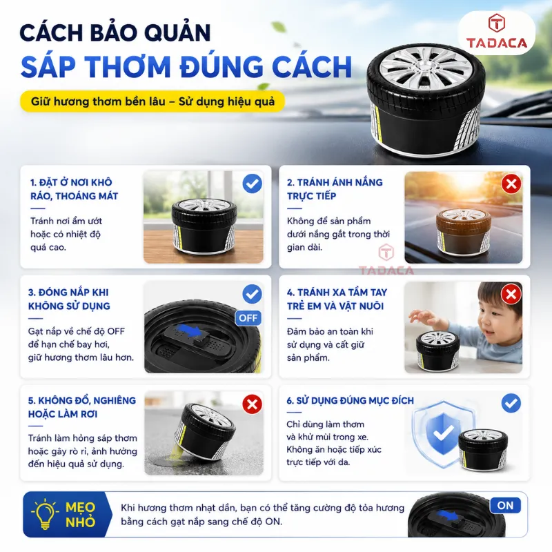 Cách Bảo Quản sáp thơm Michelin