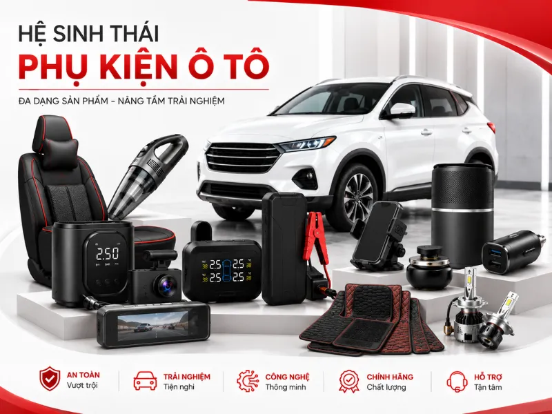 Hệ sinh thái phụ kiện ô tô đột phá được giới thiệu trên sóng VTV