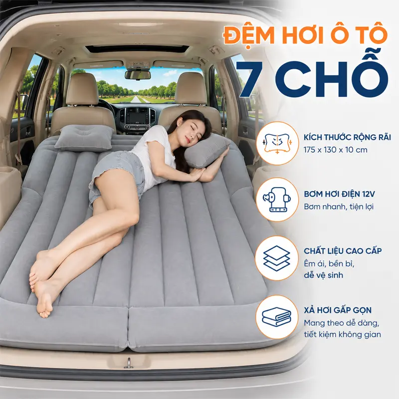 Đệm hơi ô tô 7 chỗ