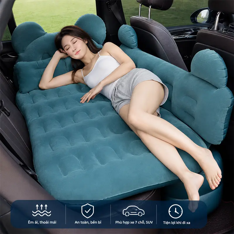 Công dụng của giường hơi ô tô phủ nhung cao cấp