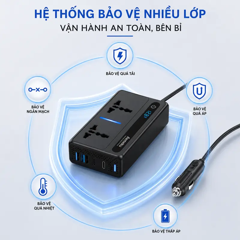 Hệ thống bảo vệ nhiều lớp, tăng độ an toàn khi vận hành
