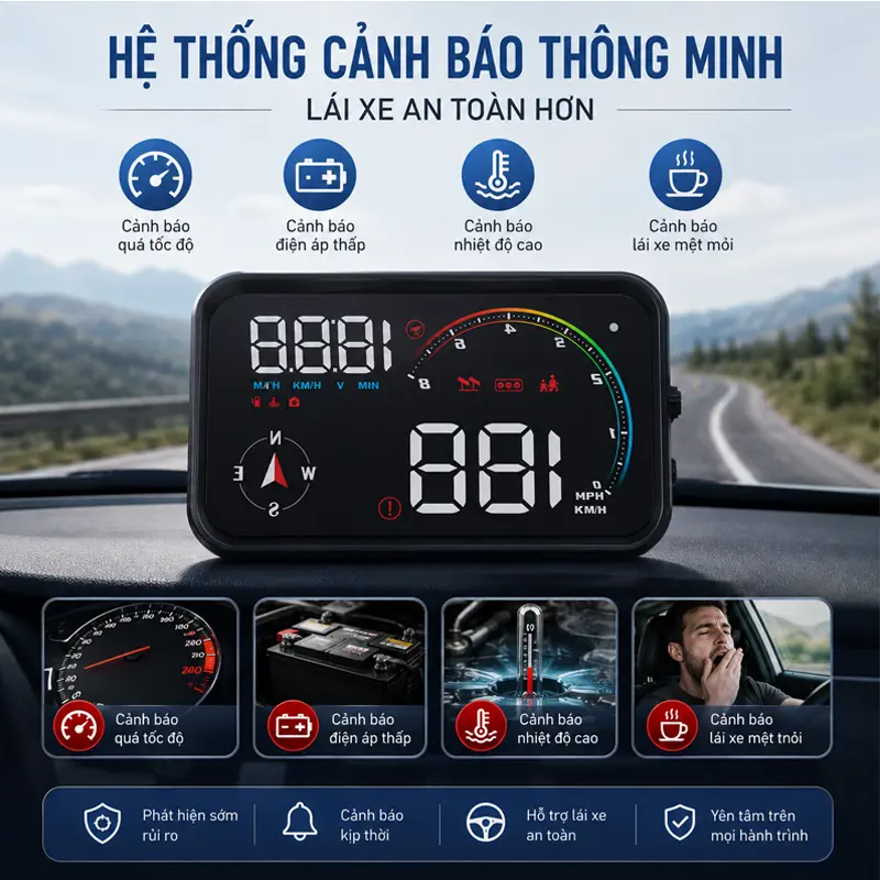 Hệ thống cảnh báo thông minh giúp lái xe an toàn hơn