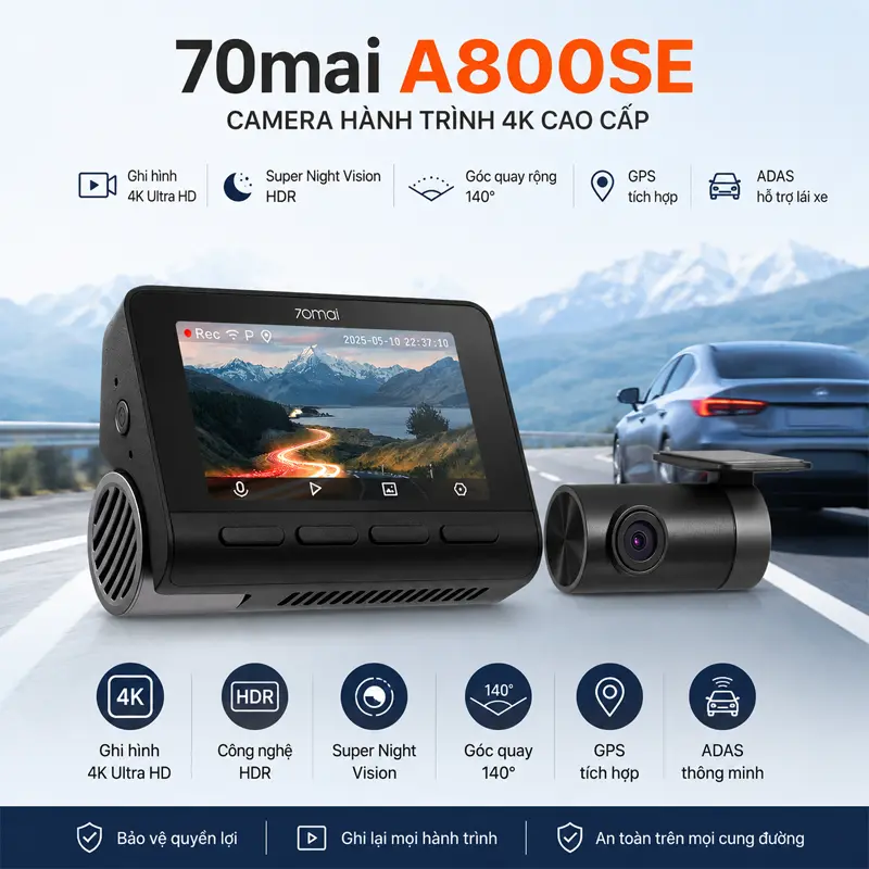 Camera hành trình 70mai A800SE