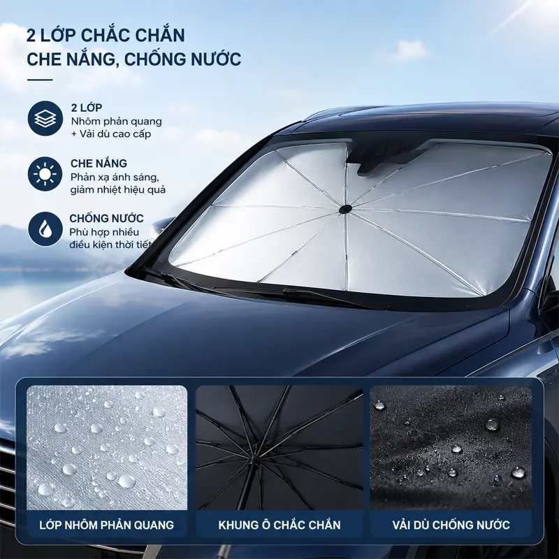 Thiết kế 2 lớp chắc chắn, sử dụng đa năng