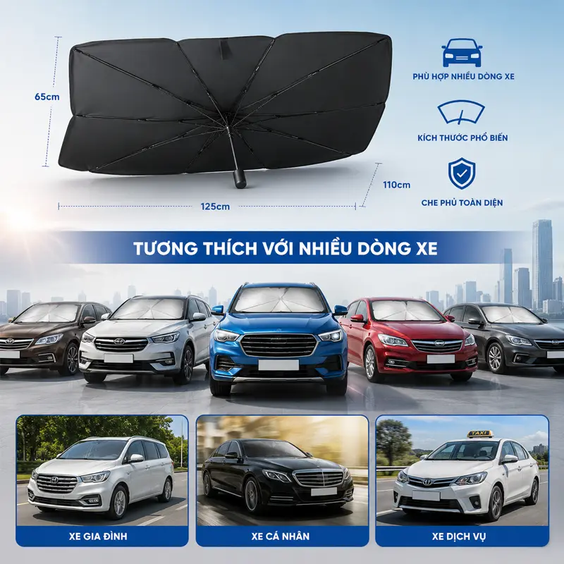Phù hợp với nhiều dòng xe có kích thước kính lái tương thích
