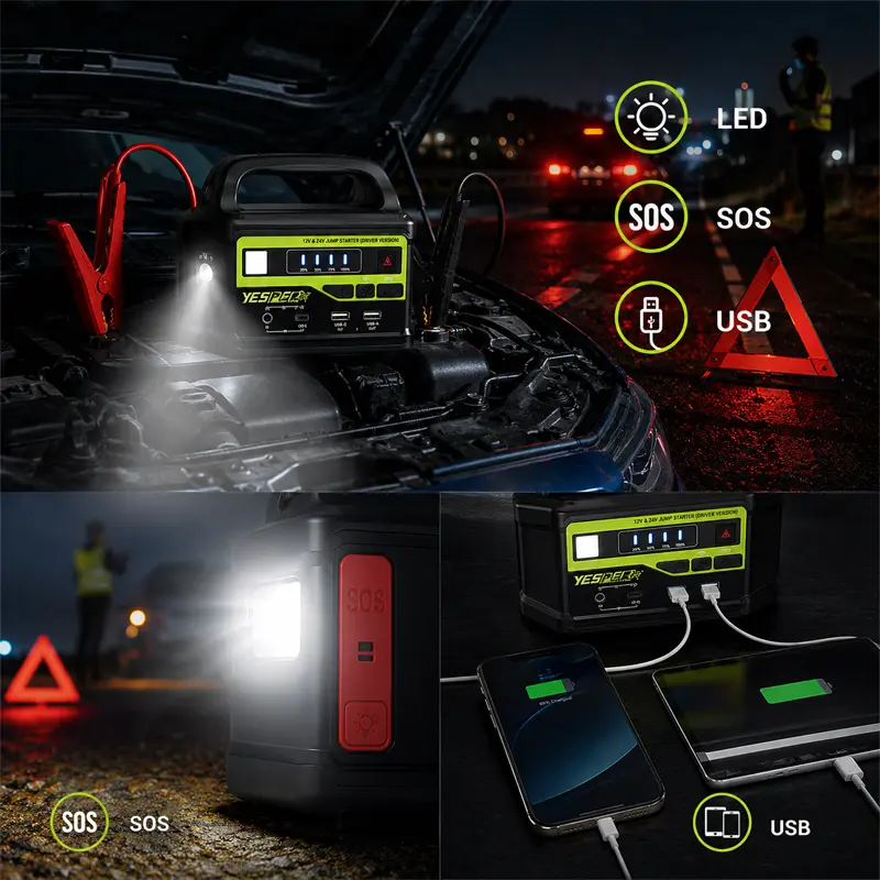 Tích hợp đèn LED, SOS và cổng USB – không chỉ là máy kích bình 