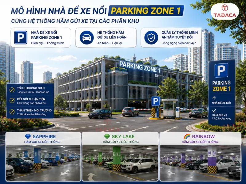 Bãi đỗ xe Vinhomes Smart City - Nam Từ Liêm