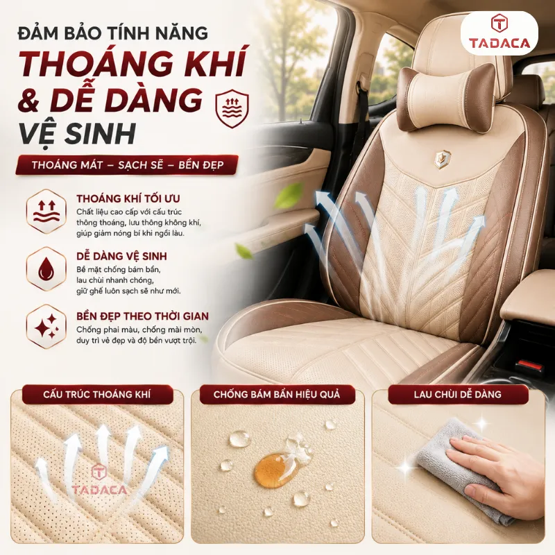 Đảm Bảo Tính Năng Thoáng Khí Và Dễ Dàng Vệ Sinh