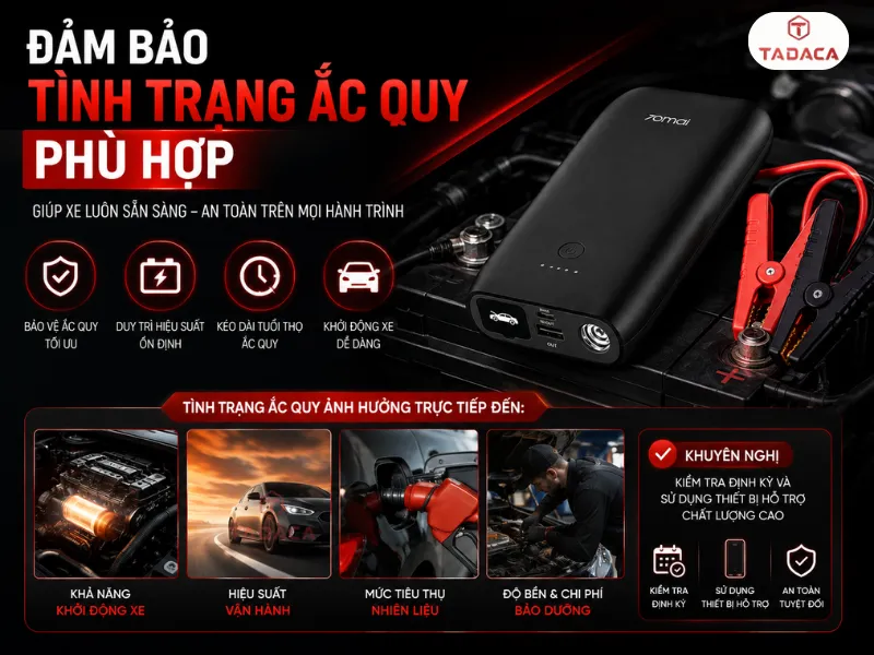 Đảm Bảo Tình Trạng Ắc Quy Phù Hợp