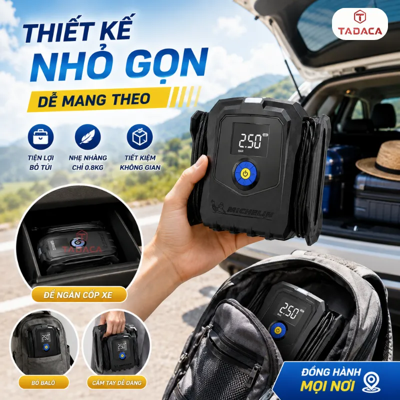 Bơm lốp Michelin M2566 nhỏ gọn