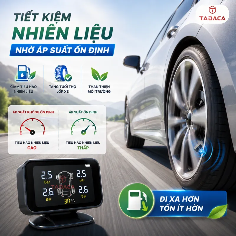Tiết kiệm nhiên liệu nhờ áp suất ổn định