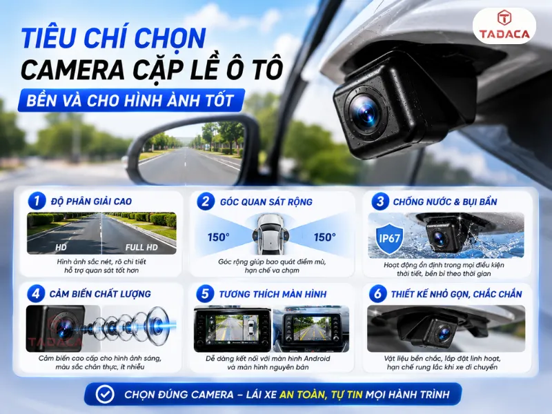 Kinh nghiệm chọn mua camera cặp lề ô tô bền và cho hình ảnh tốt