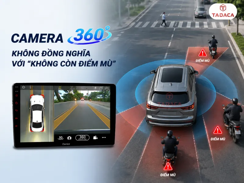 Camera 360 độ không đồng nghĩa với “không còn điểm mù”