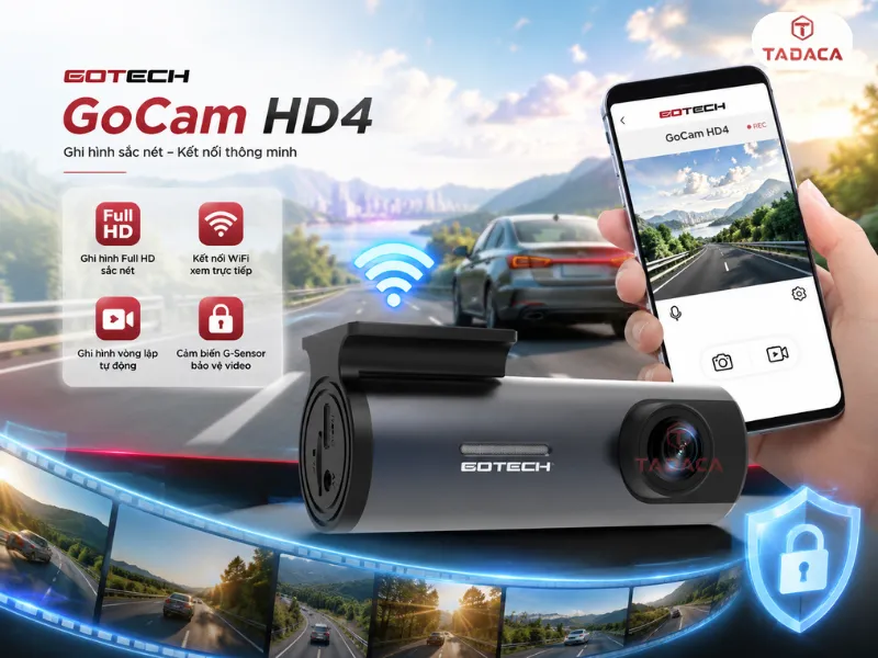 Gotech GoCam HD4 lựa chọn thực dụng ghi hình hành trình