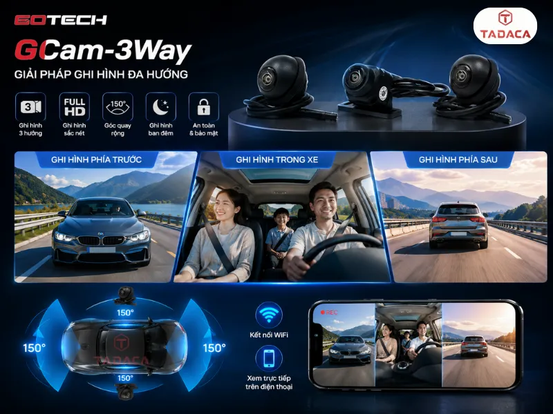 Gotech GCam-3Way giải pháp ghi hình đa hướng