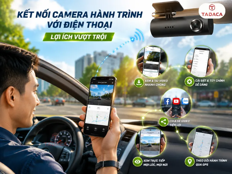 Lợi ích khi kết nối camera hành trình với điện thoại