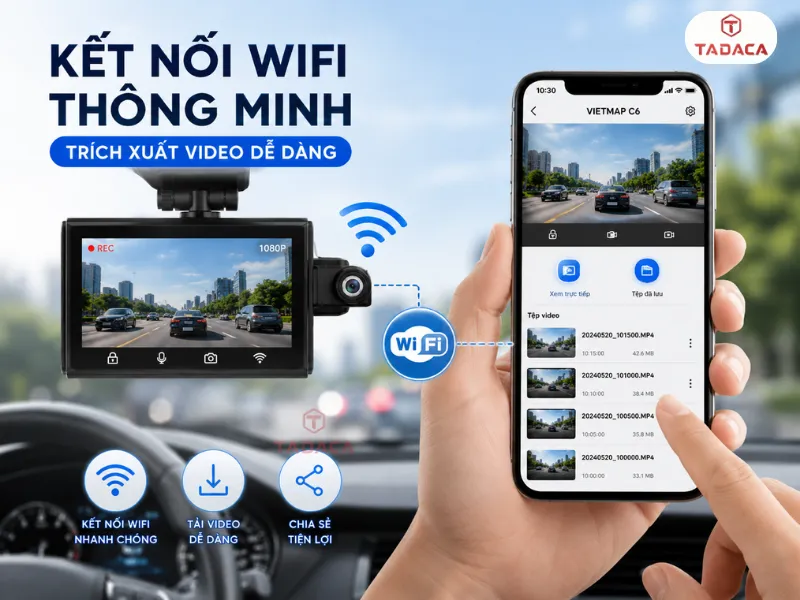 Kết nối WiFi thông minh trích xuất video nhanh chóng