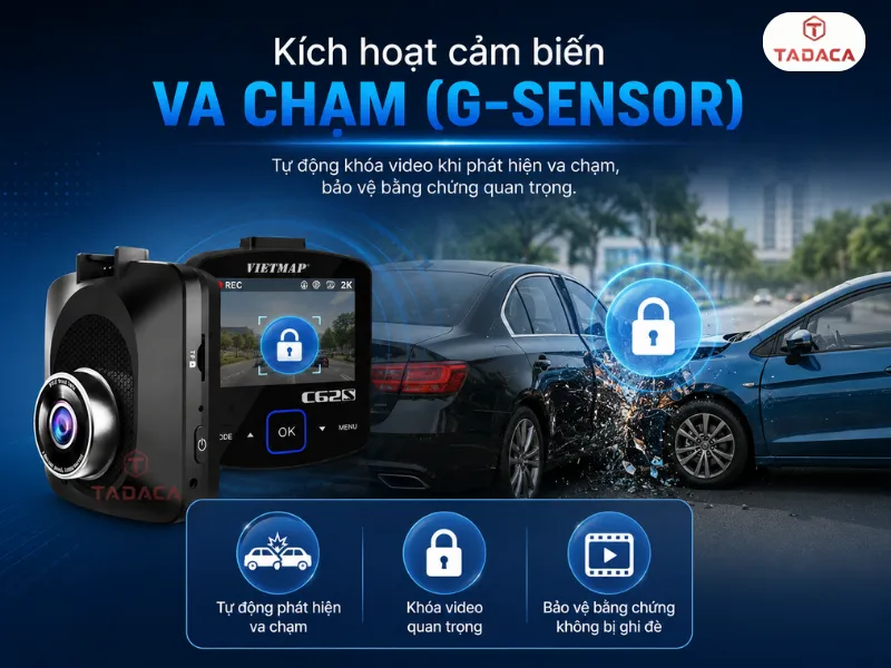 Kích hoạt cảm biến va chạm (G-Sensor)