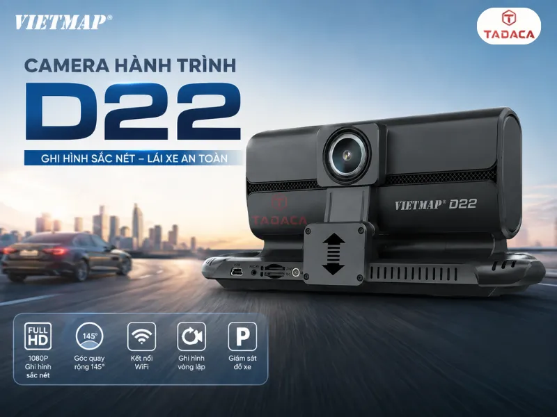Đánh giá tổng quan về camera hành trình Vietmap D22