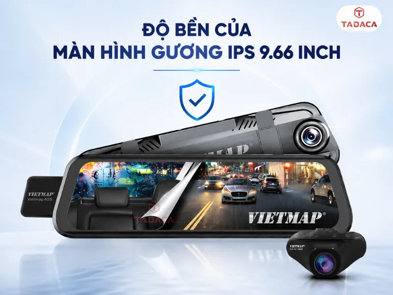 Độ bền của màn hình gương gương IPS 9.66 inch