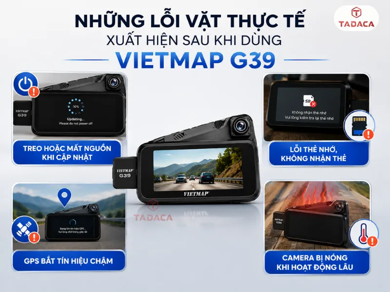 Những lỗi vặt và hạn chế thực tế xuất hiện sau khi dùng Vietmap G39