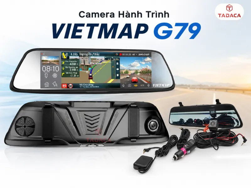 Bộ sản phẩm camera Vietmap G79 chính hãng gồm những gì