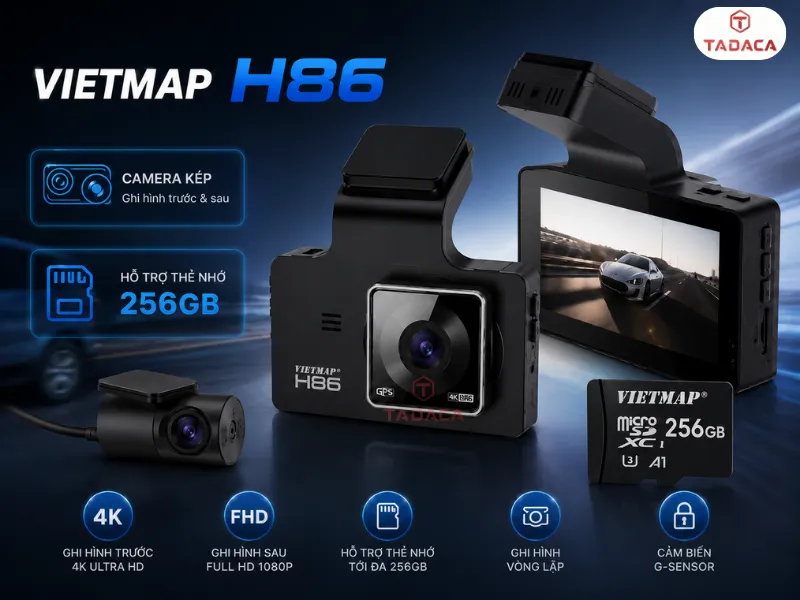 Thiết kế camera kép và hỗ trợ thẻ nhớ 256GB 