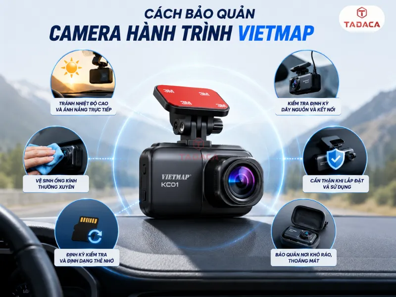 Cách bảo quản camera hành trình Vietmap KC01