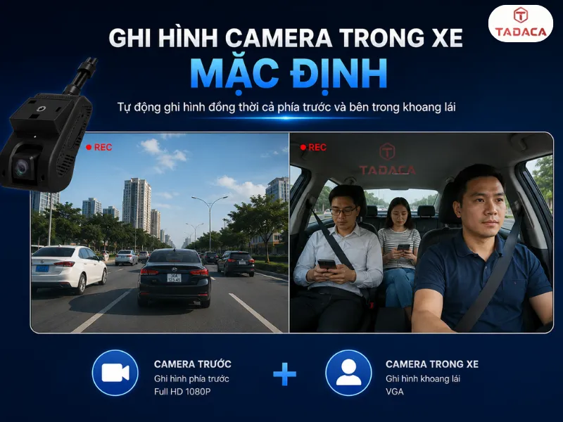 Ghi hình camera trong xe mặc định