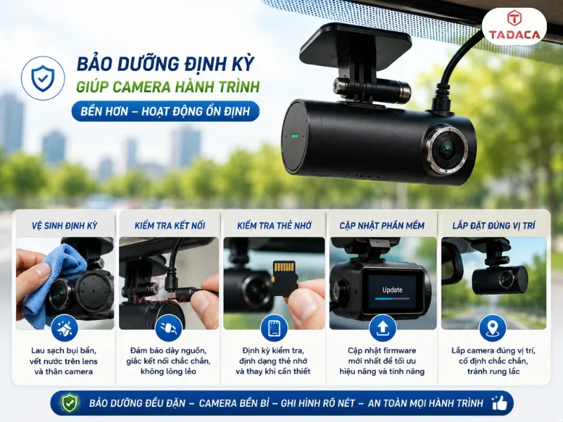 Thói quen bảo dưỡng định kỳ giúp camera bền hơn