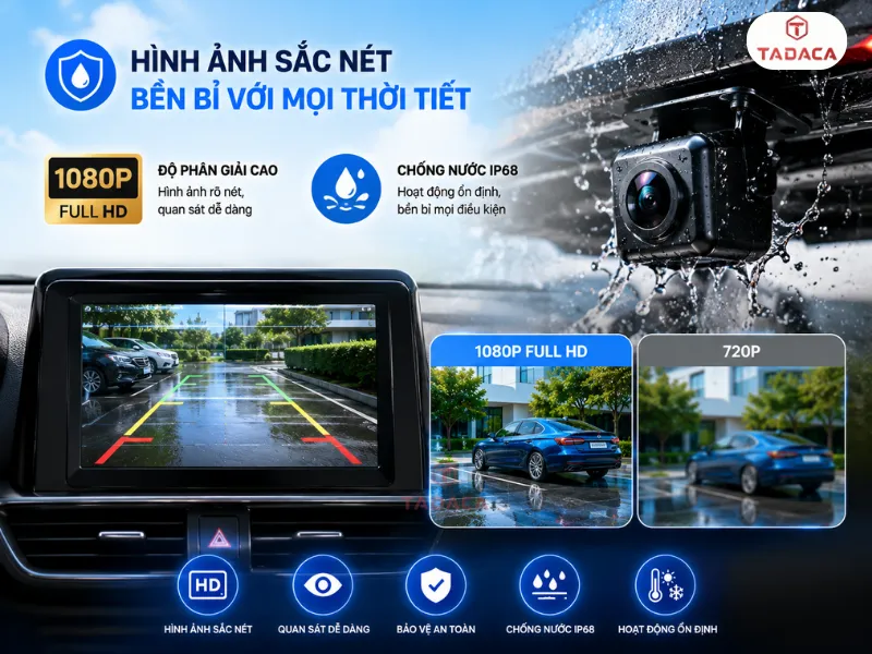 Đảm bảo độ phân giải và khả năng chống nước phù hợp